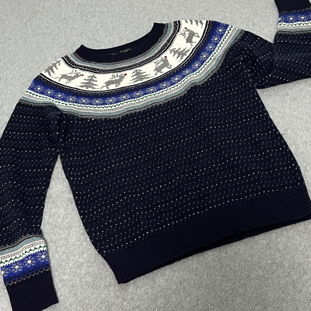 Preppy Lambswool Fairisles Sweater Womens Small Petite Granola Gorpcore